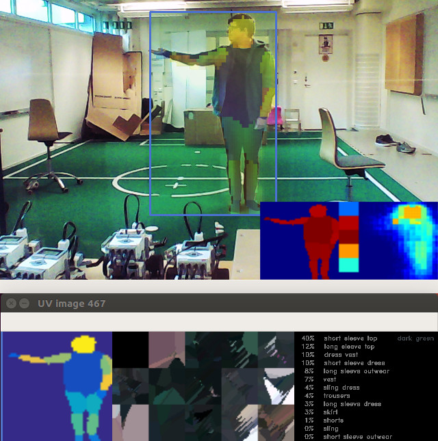 image of person with DenseSense debug output