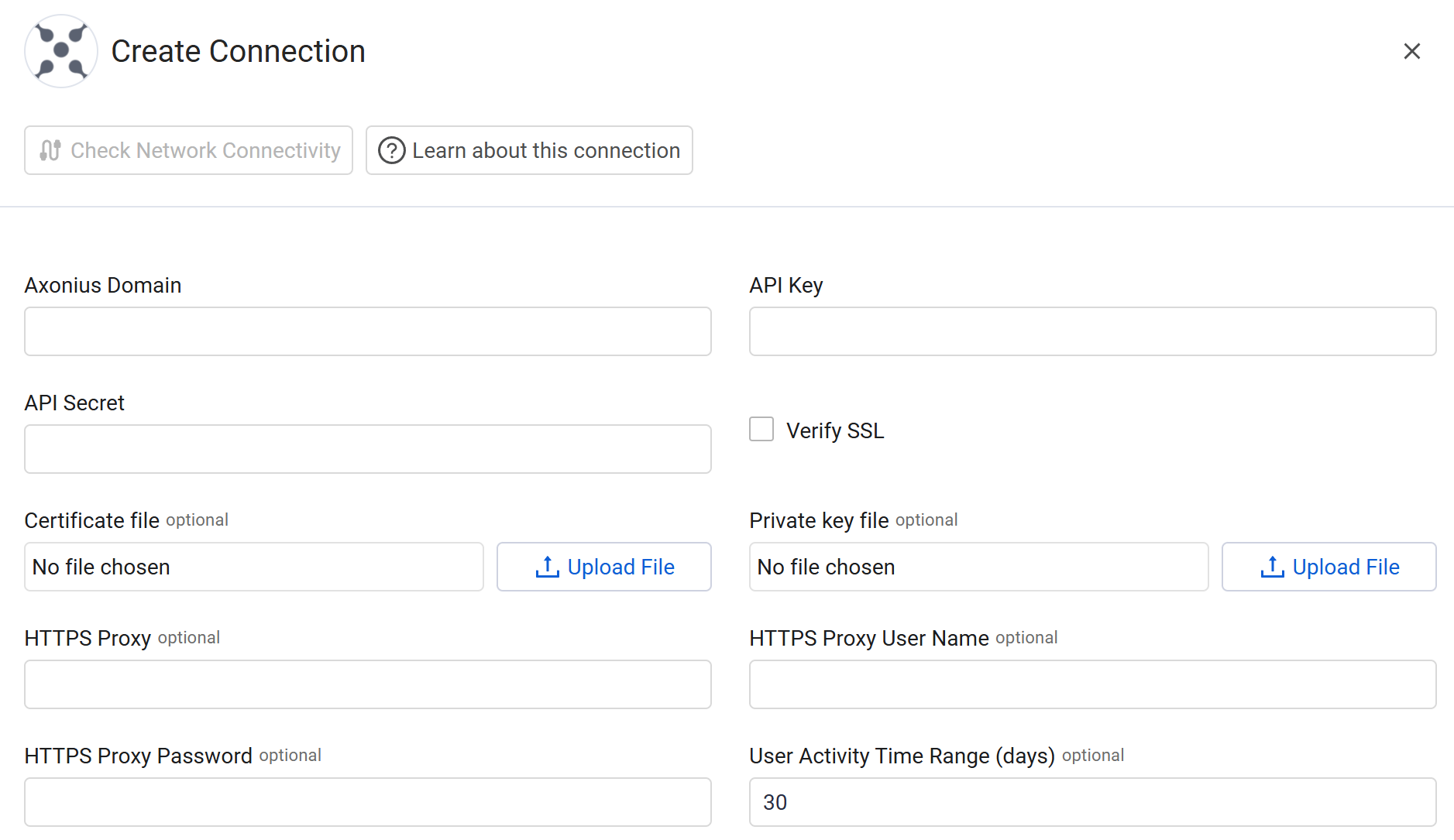 Axonius Users - Add Connection