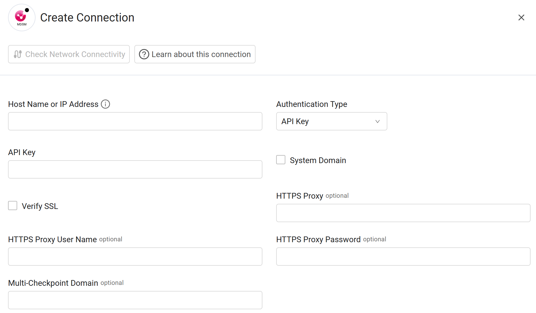 Check Point MDSM - Add Connection