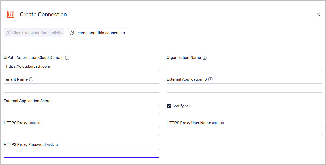 UIPath parameters