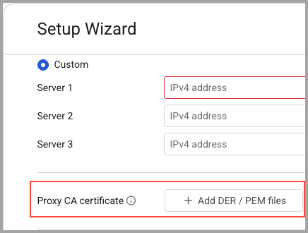 Proxy CA Certificate