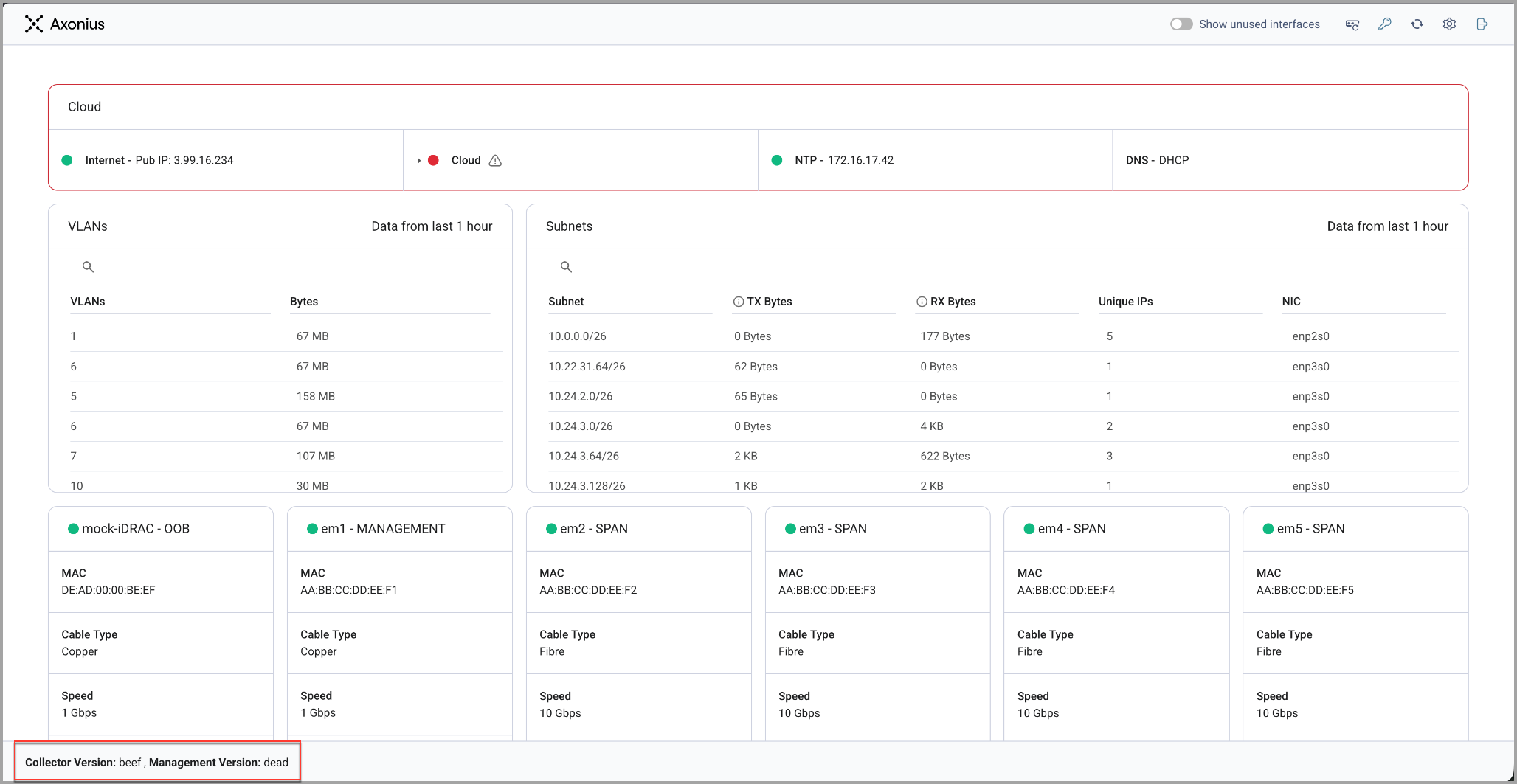 SFF Appliance Wipe Version Panel