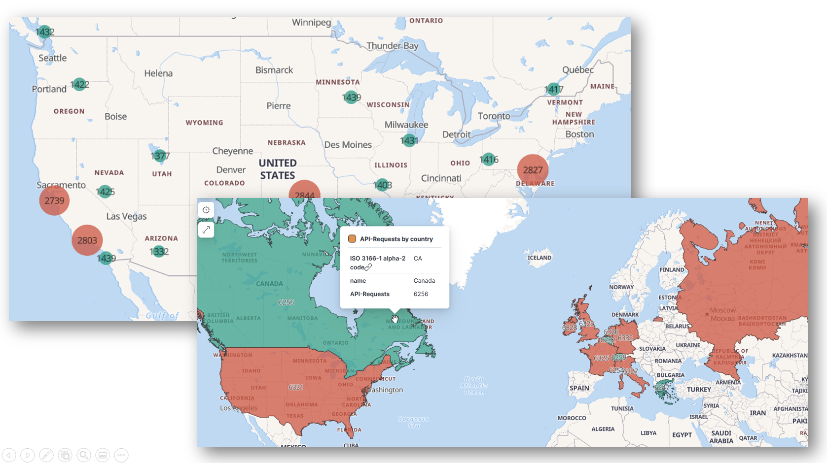 API-Requests map