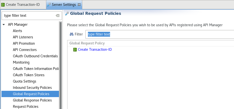 Global Request Policy