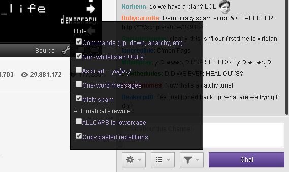 Chat-Filter Preview