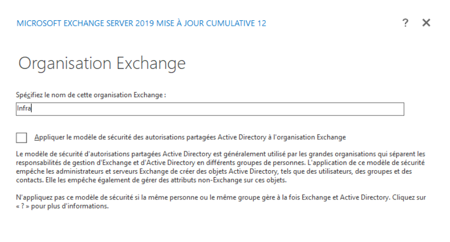 Configuration du Windows Exchange Server 2