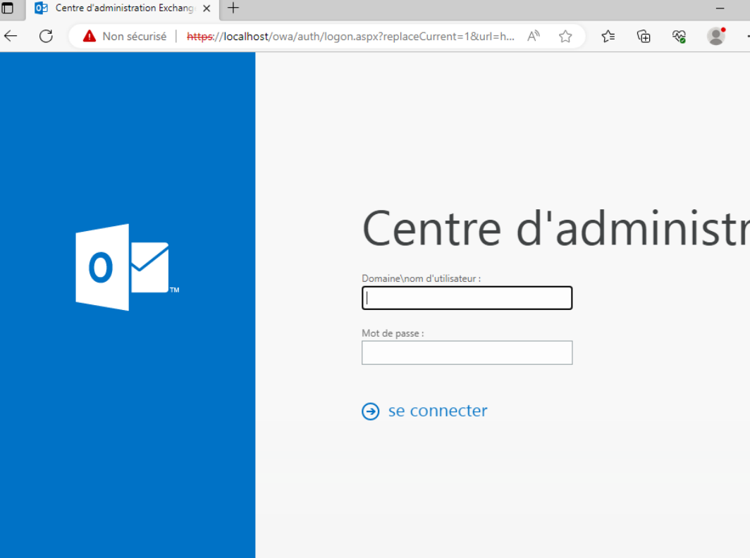 Configuration du Windows Exchange Server 6