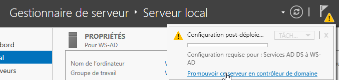 Configuration du Windows Server 7