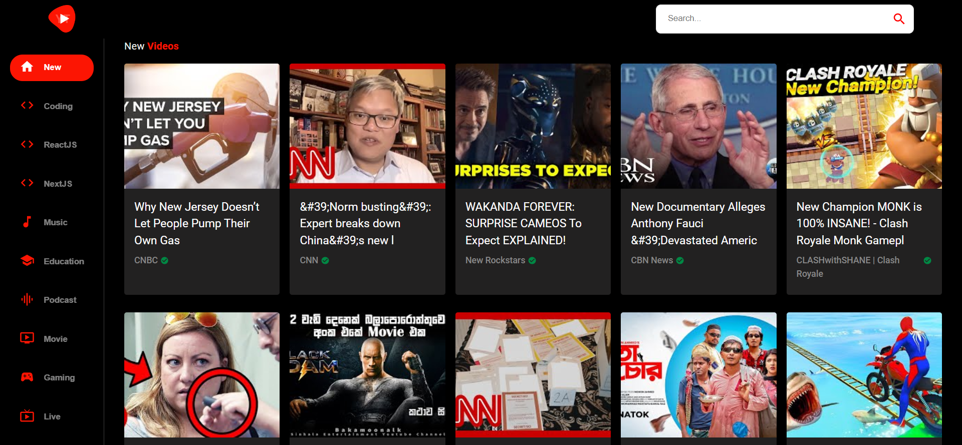 Youtube clone