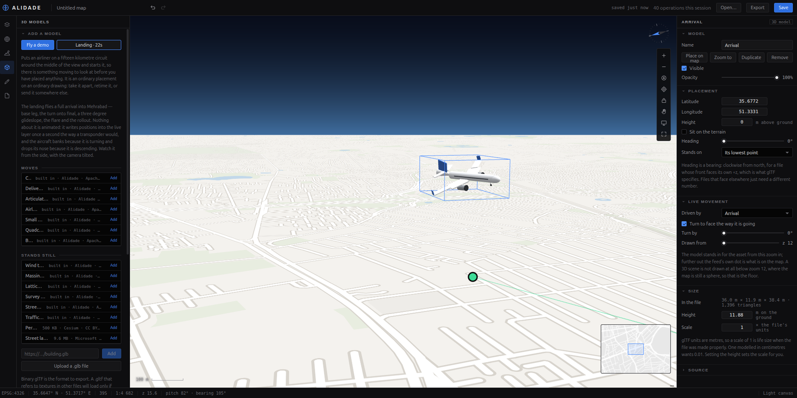 An airliner on final approach