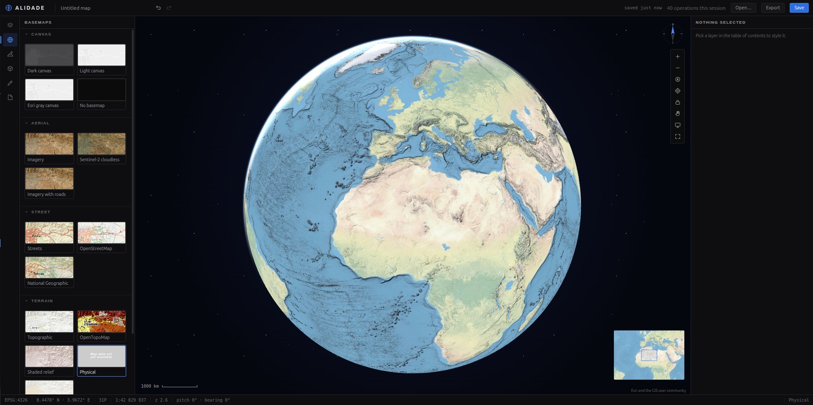 The globe projection