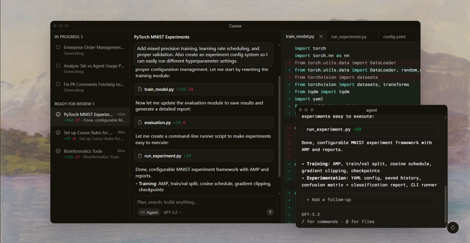 Cursor UI screenshot