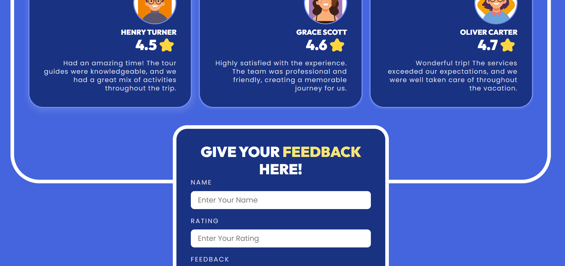 Feedback Page