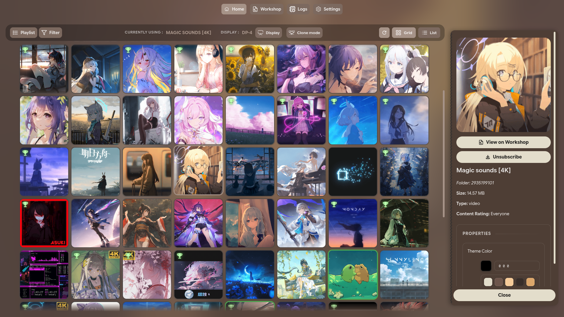 Linux Wallpaper Engine GUI