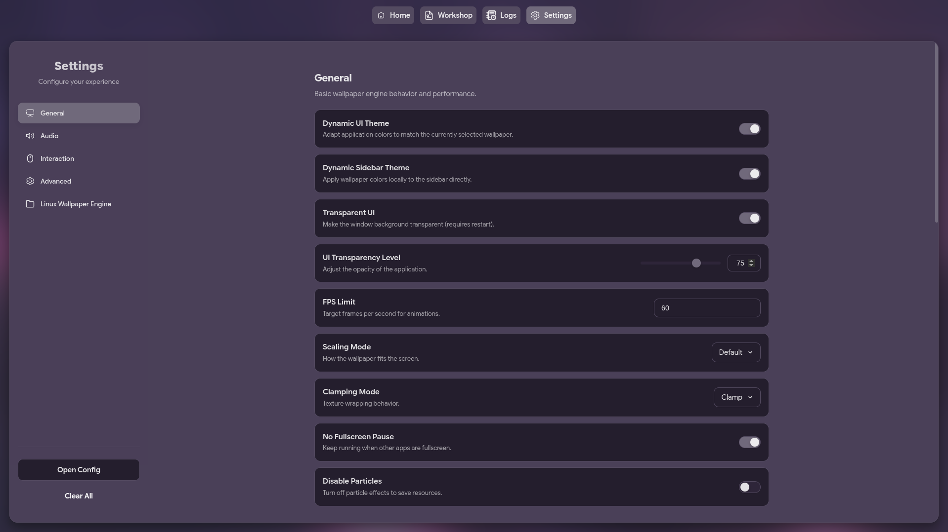 Select Screen