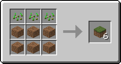 6 Grass Blocks recipe