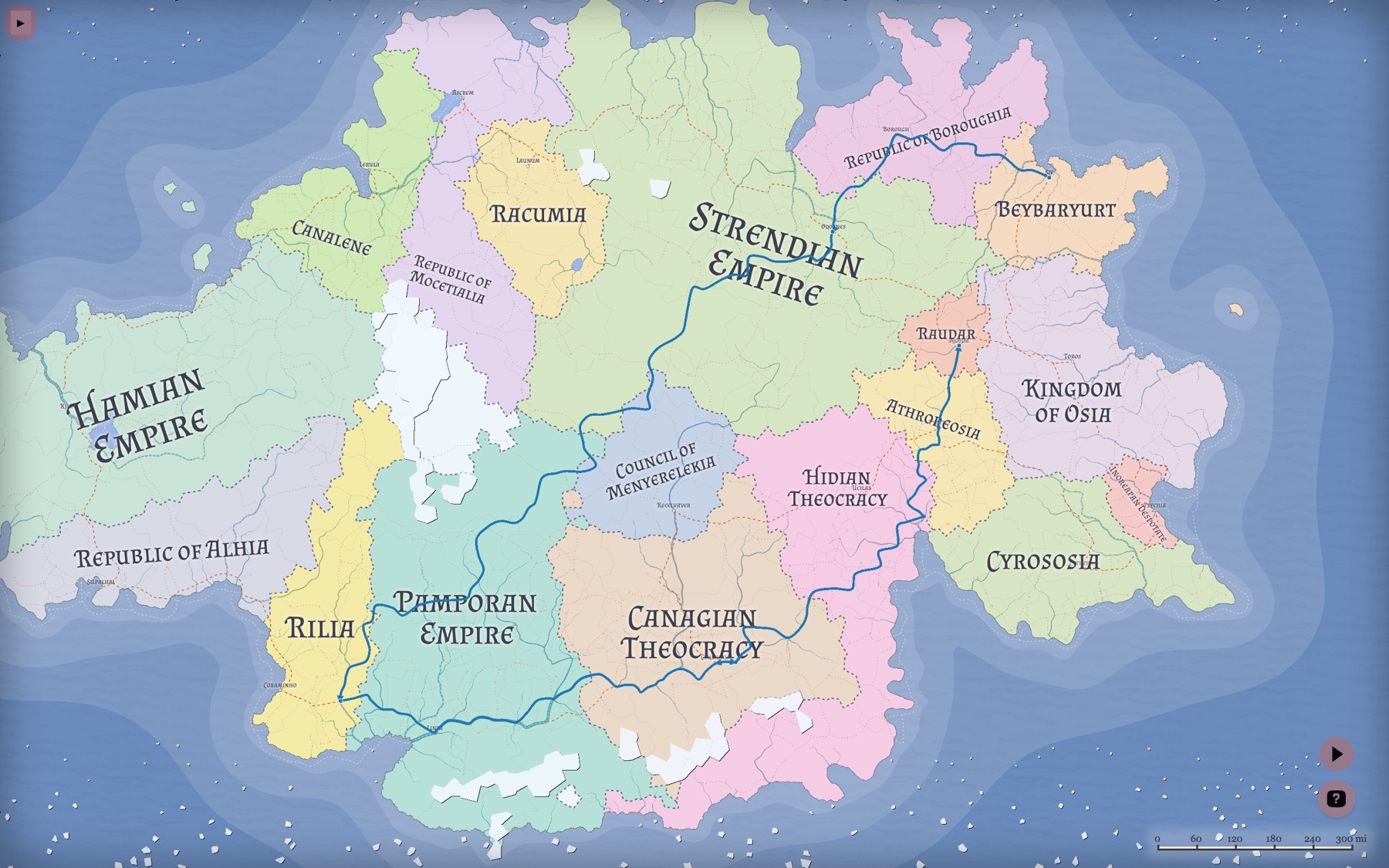Journeys on the map