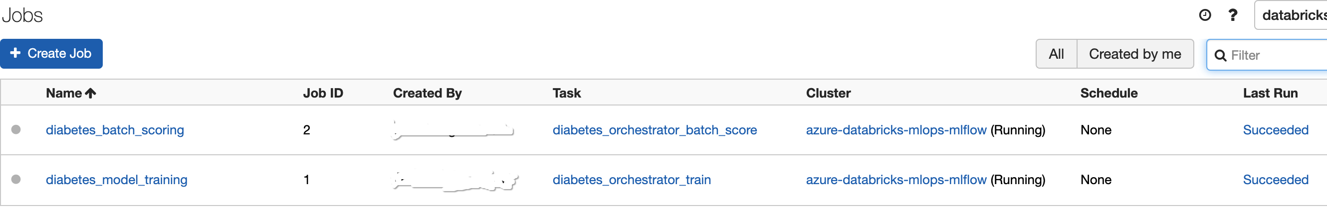 Databricks jobs