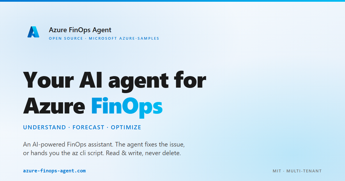 Azure FinOps Agent