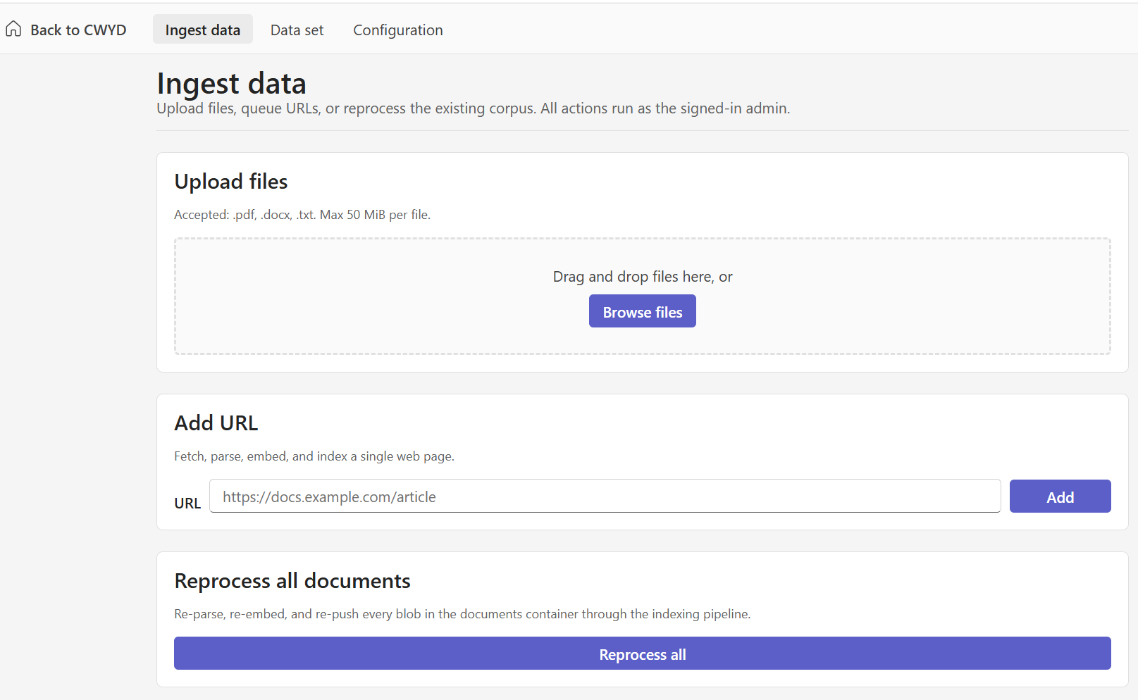Admin UI