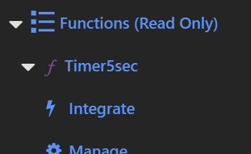 Screenshot of Functions list in Azure Portal