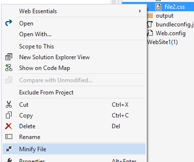 Minify file