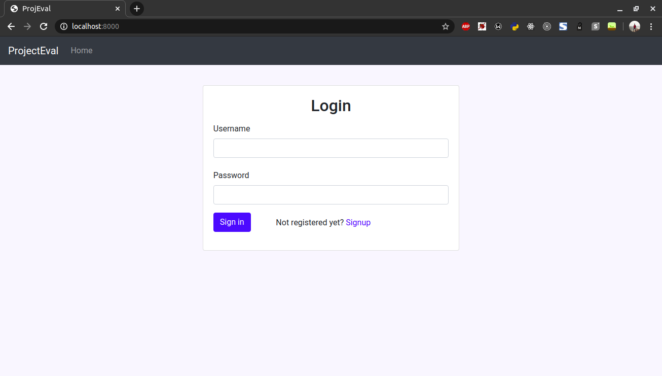 Login Page