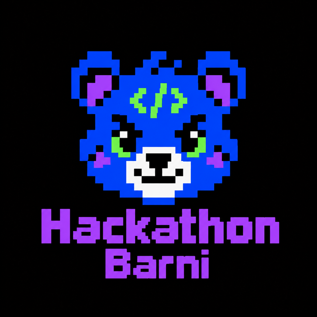 Hackathon Barni — пиксельный логотип