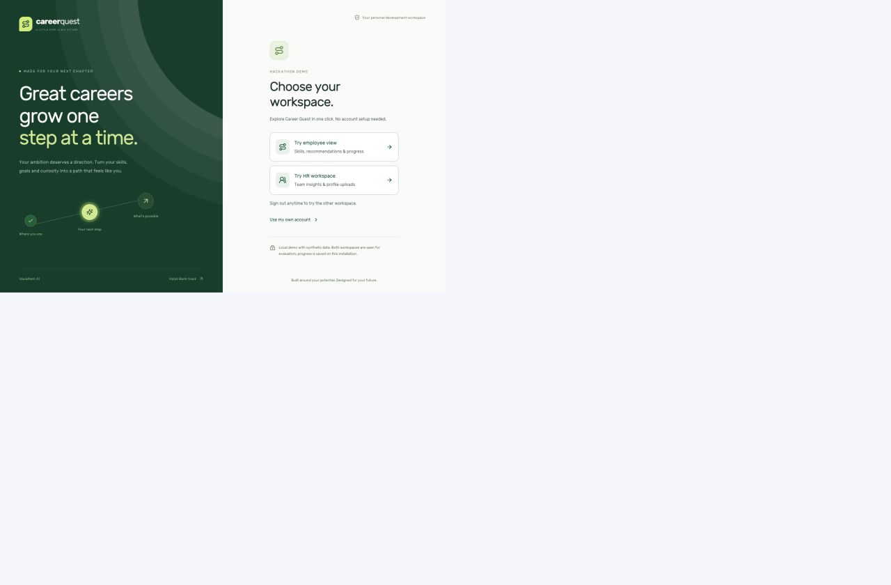 One-click Employee and HR demo entry