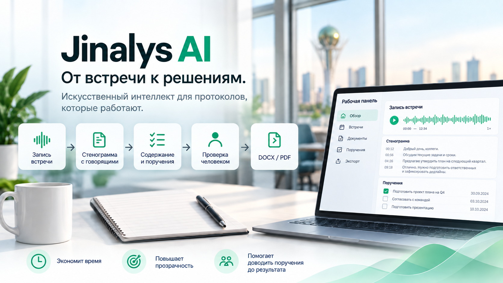 Jinalys AI — от встречи к решениям