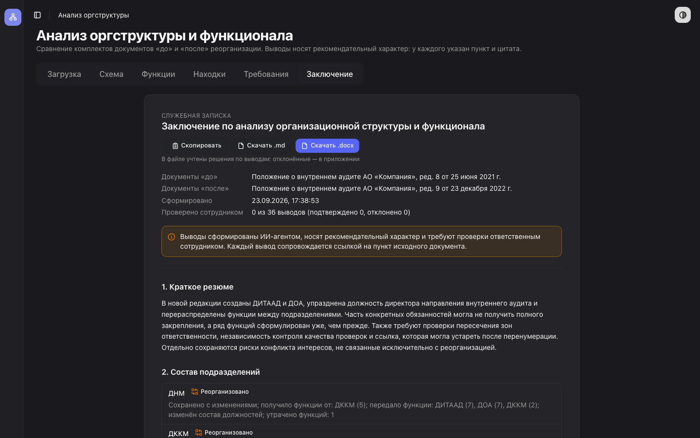 Заключение