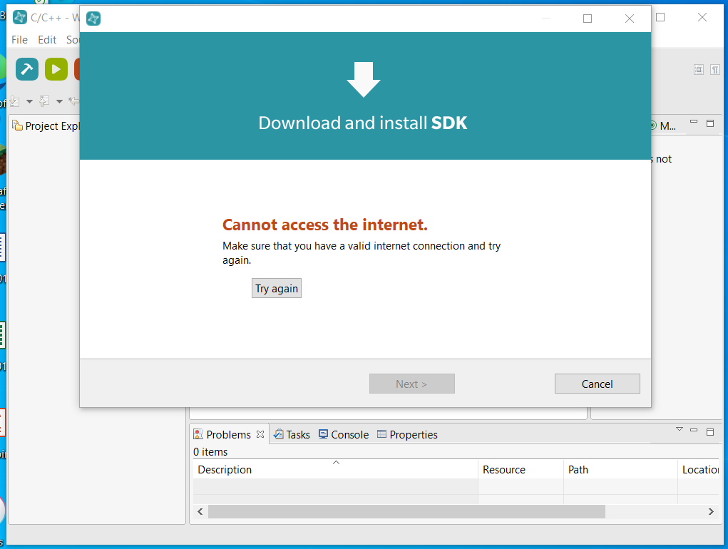 Màn hình Momentics IDE sau khi cài đặt