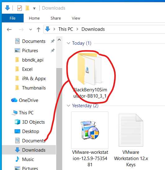 Thư mục Documents với Simulator