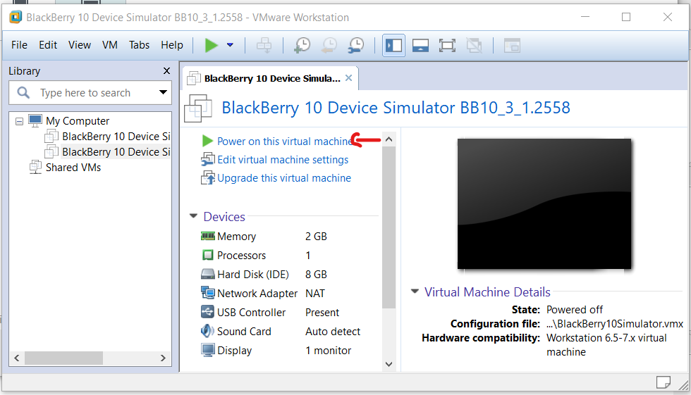 Simulator setup bước 4
