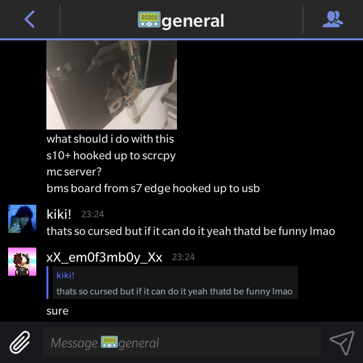 BBCord 1.0.2.x - Giao diện chat kèm ảnh đính kèm