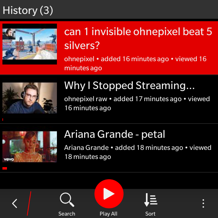 BBtube - Lịch sử xem video