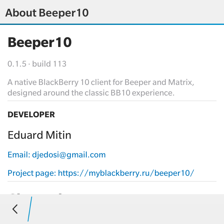 Beeper10 — Ứng dụng nhắn tin đa mạng xã hội Native cho BlackBerry 10