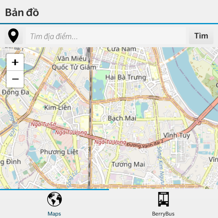 BerryBus – Ứng dụng tra cứu xe buýt Hà Nội Native cho BB10