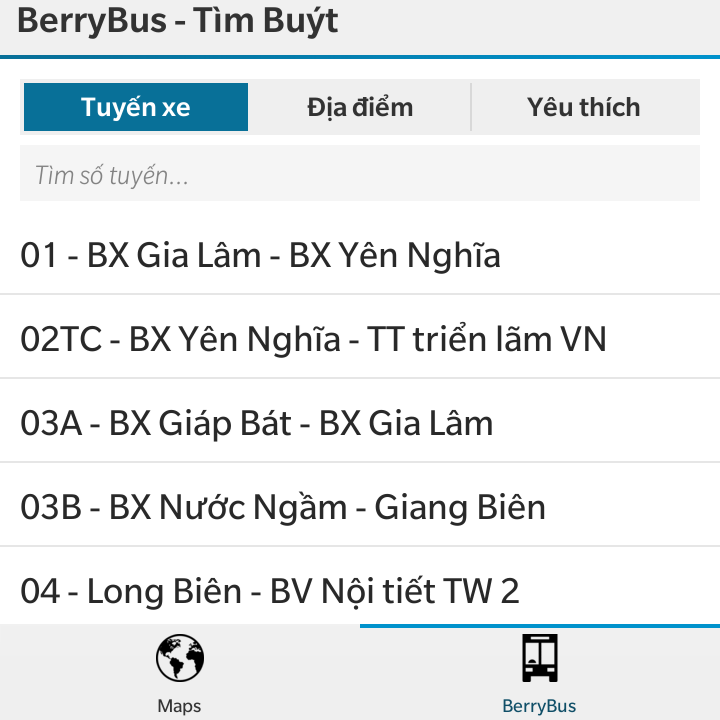 BerryBus Screenshot 2