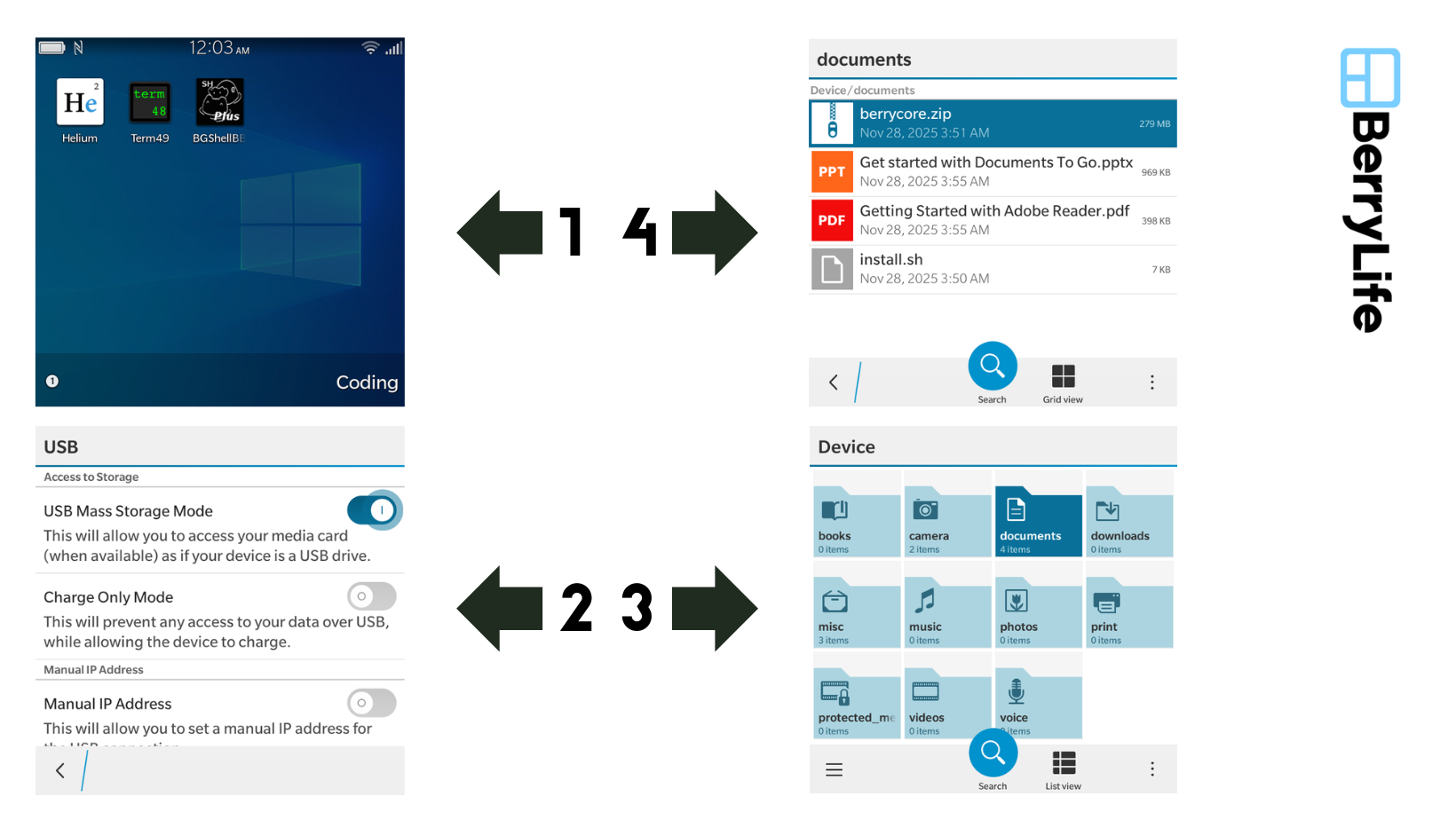 Di chuyển file đến Documents