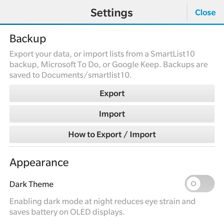 SmartList10 v1.0.1 - List Menu