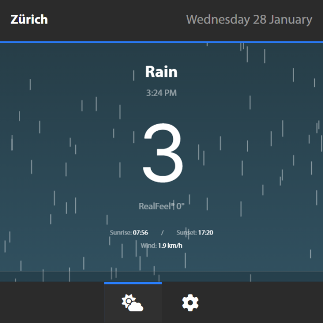 WaitBerry Weather Đổi Giao Diện Mới