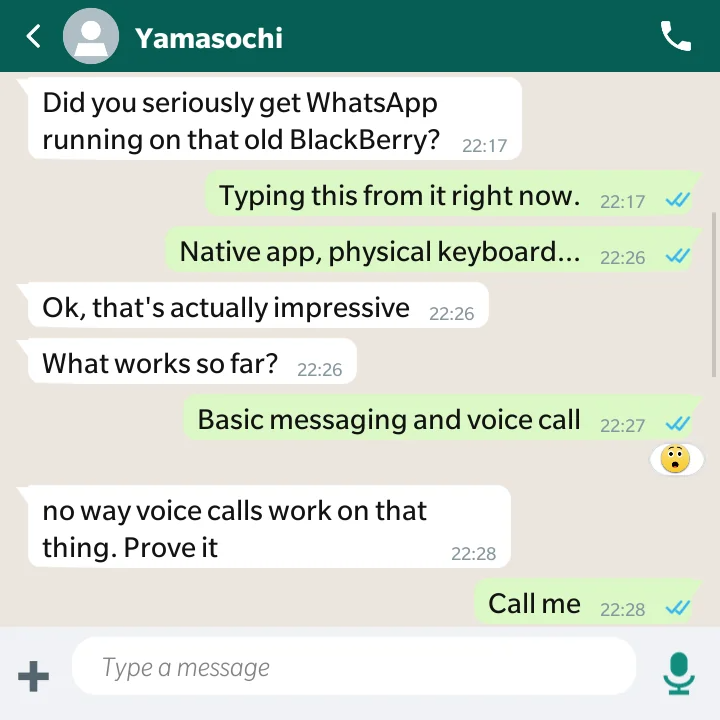 WhatsUp — Ứng dụng WhatsApp Native cho BlackBerry 10