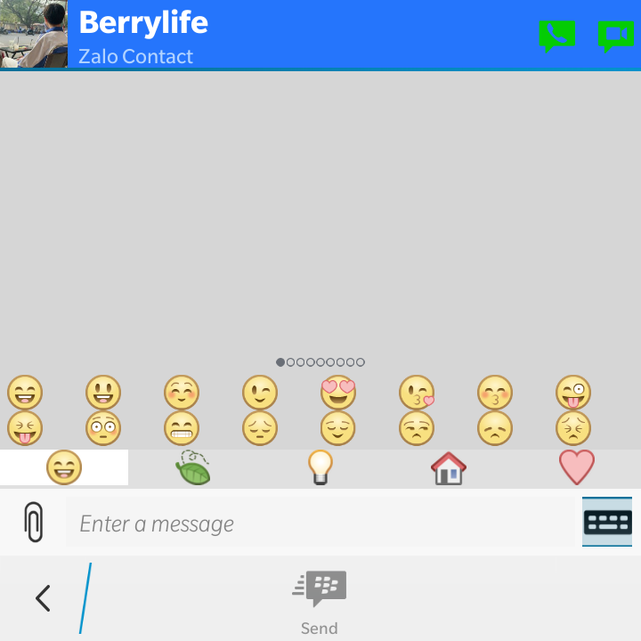 Zalo10 - Bàn phím Emoji