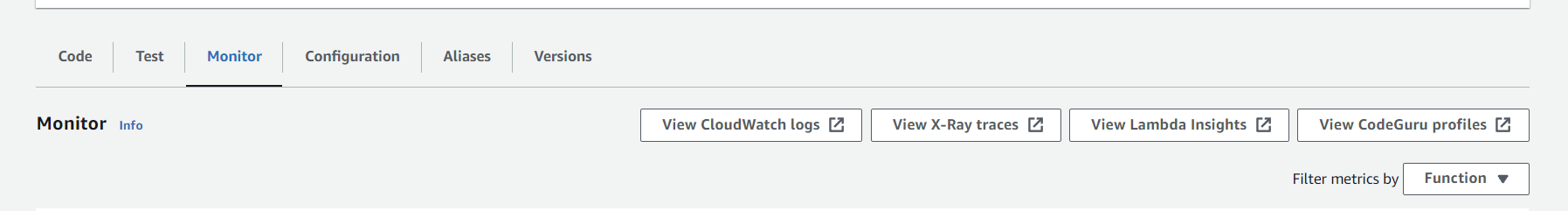 Lambda Cloud Watch Access