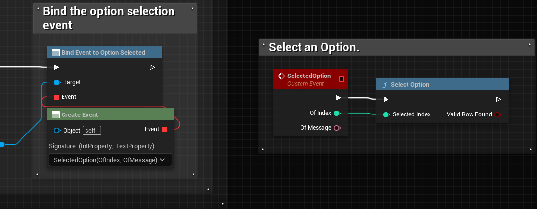 Option Selecting Logic