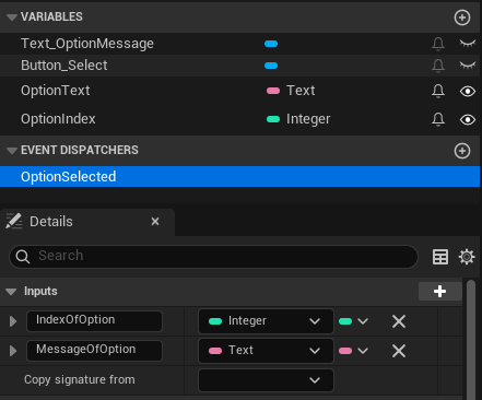 Option Variables and Dispatcher