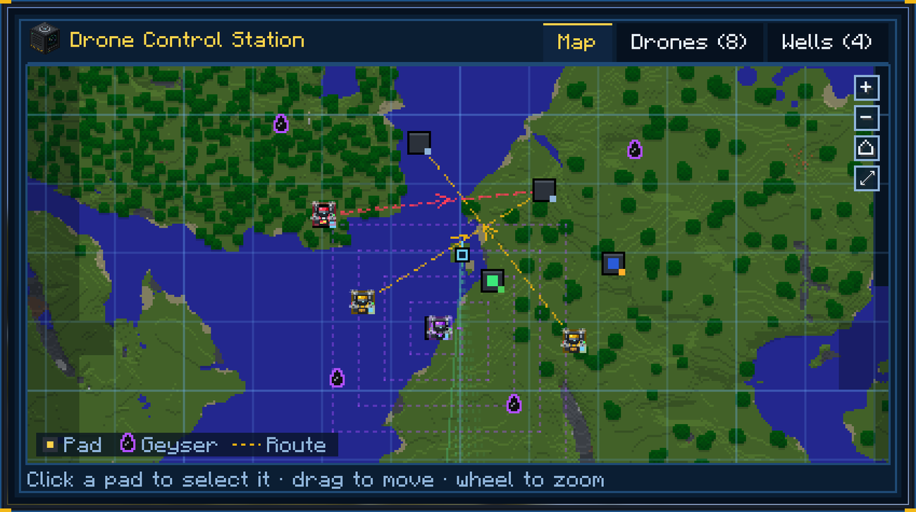 The Map tab