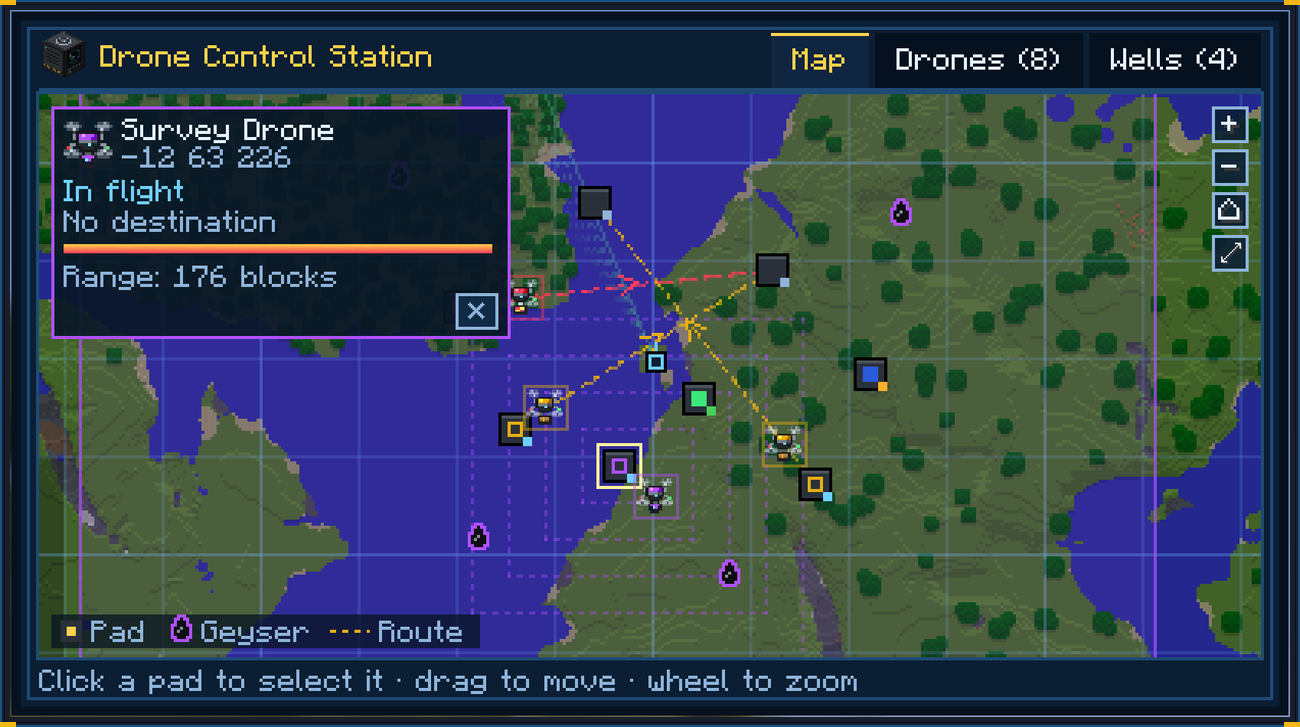 Drone Control Station map