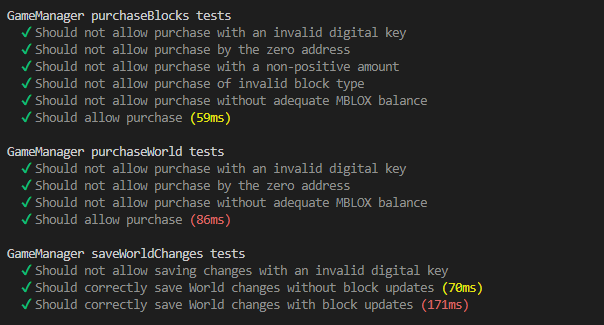 GameManager Test Coverage 2